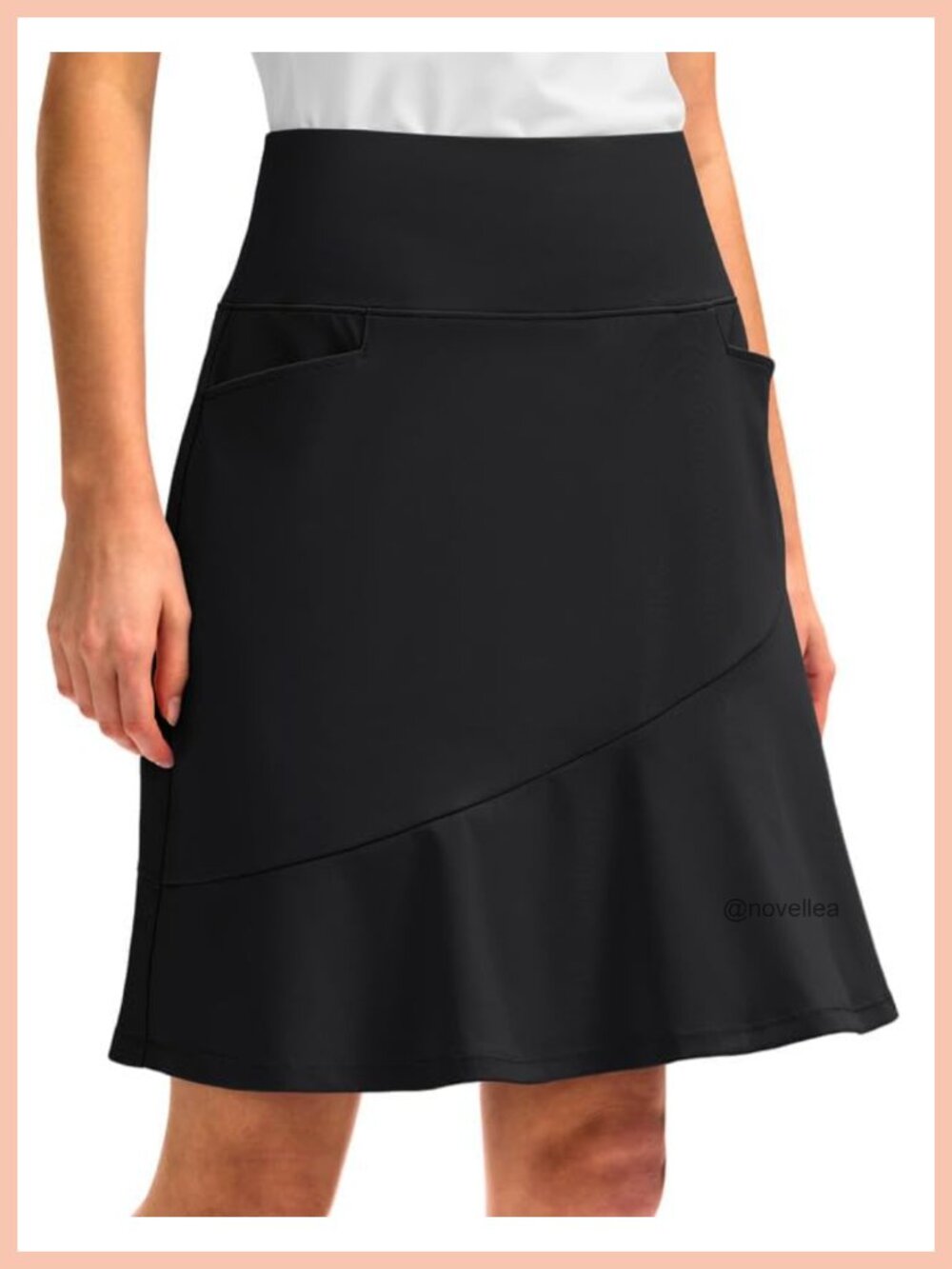 Gradual Womens 20" Knee Length Skort with 5 Pockets Golf Tennis Athletic